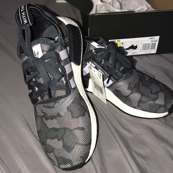black and camo adidas shoes